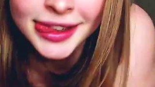 Beautiful girl enjoys her dildo