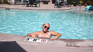 Random Big Tits Teen Alexiskayxxx at the Pool Ready for Fame.