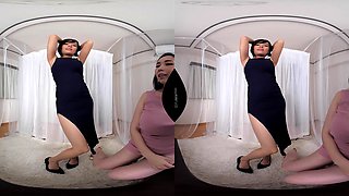 This Japanese babe has big boobs