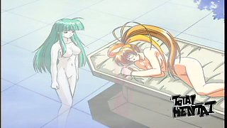 Green haired sexy witch gets her pussy with nice pubic hair fucked mish