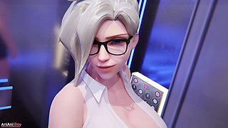 Mercy elevator incident (fuck with boss)