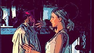 Old Times Country Side Couple Fuck in the Kitchen