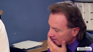 Naughty Secretary heart-stopping porn video