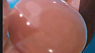 Fat Ass Fortnite Slut Getting Her Tight Oiled up Pussy Fucked