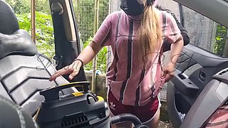 Maid Fucked by Her Boss Almost Caught Outdoor SexPinay Viral