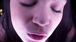 Lovely Amateur teen brunette masturbating outdoor