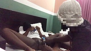 Fingering Ebony Black Teen to Orgasm Before Banging Her with My BBC