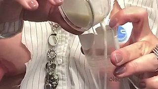 49-year-old MILF Still Bottles Breast Milk
