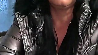 A Lot of Cum on My Shiny Down-jacket From the Gardener 270