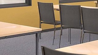 College Kings 90 - Alex Fucks Ms. Rose in the Classroom While Elijha Watches