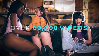 LEZ BE BAD - Petite Zazie Skymm Chills Amirah Adara s Pussy With Icy Dildo In Hard Kitchen Sex: Porn