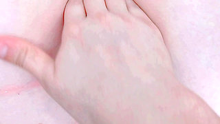 putting suppositories inside her tight pussy inside