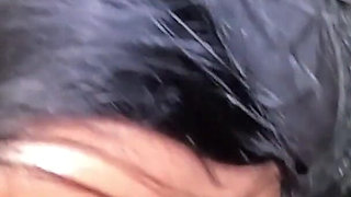 Risky Night Blowjob in Stockings & Fur Coat - Almost Caught by Neighbors 296
