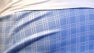 Mini Skirt Sexy Tease Flashing