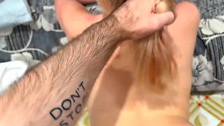 STEPSIS STRETCHED FOR YOGA BUT GOT COVERED IN CUM INSTEAD
