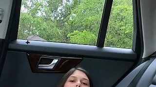 Blonde pussy fucked in close up in outdoor group sex