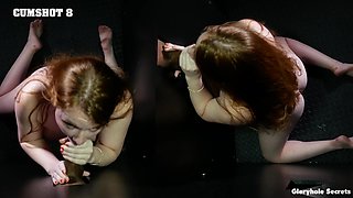 Redhead slut Yaya Gingersnatch gets her mouth filled with bbc.