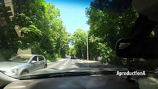 The Last Squirt and Golden Shower in My Car 4K