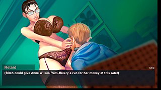 Curvy older woman in manga-inspired adult animation