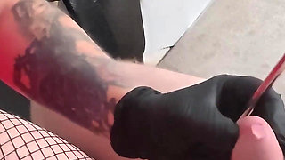 Urethral Sounding of Sex Slaves Cock Part 1