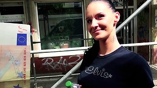BumsBus - Tattooed German MILF gets fucked in the bus