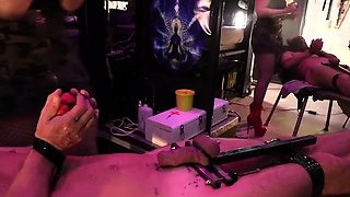 Merciless punishment for pitiful slave in BDSM session