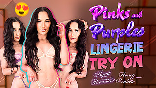 Pinks and Purples Lingerie Try On - Hannahjames710