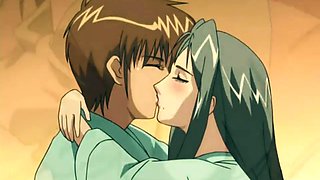 Missionary, hairy pussy, hentai anime