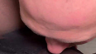 Indecent Stepmom in Glasses Gets Cumshot on Crotchless Pantyhose