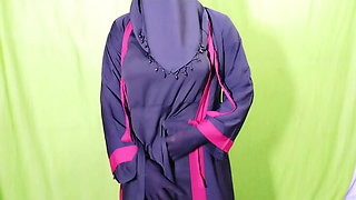 Beautiful Amena Bhabhi has sex indoors wearing a burqa and hijab