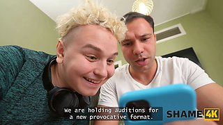 Shame4k. mature enjoys 2 dicks inside her crevices