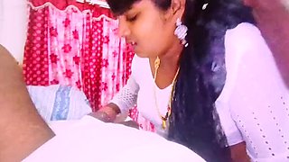 Black Saree Indian Housewife Cheating with Father-in-Law Telugu Dirty Talk & Hardcore Fucking