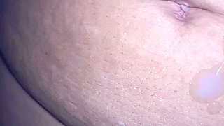 Waking up, Jerking off and Cumming on Wife's Hairy