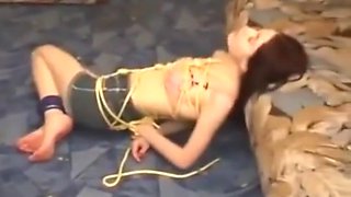 My Stepsister Tied In Ropes And Wrestling