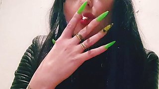 Sexy cigarette smoking. Smoking fetish from a hottie. Let's have a smoke break, I'll blow smoke in your face and make you my ash