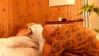 The horny dude fucks two German sluts in the sauna