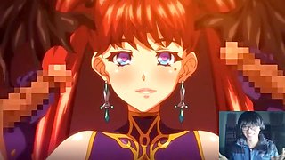 Wild ass fuck threeway action in anime style with Kei27