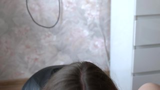 Sucking Him off so Good and Swallowing Every Drop After Finishing the Job
