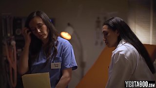 Sinn Sage And Vicki Chase In Wife Doctor Seduces Petite Nurse