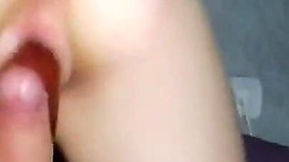 Stepsister Loves to Be Fucked with a Huge Dildo