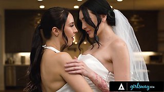 GIRLSWAY - Married Beauties Charlotte Sins  Melissa Stratton Reproduce Fantasy Wedding