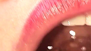 Filling Her Mouth with Piss and Cum