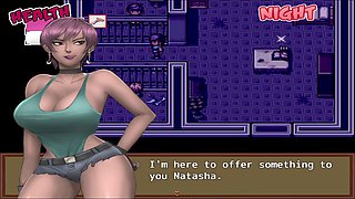 Anime big boob threesome in a zombie retreat