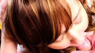 Mexicana blowjob with her big boobs