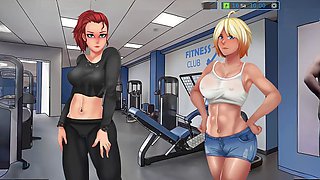 LoveSkySan69's gameplay of second base action with big-boobed anime moms and teen girls