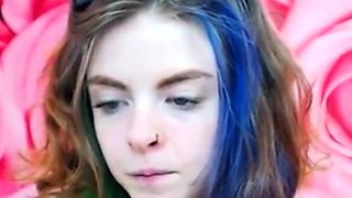 Emo 18-Year-Old With Tattoos Masturbates on Webcam