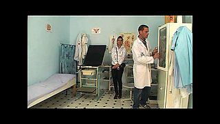 Beautiful Young Latina Fucked and Cummed in Mouth by Gynecologist's Huge Cock