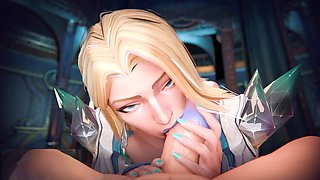 Milky_chestnut has a delicious time licking and slurping on that man rod in pov style