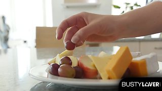 Busty Australian Pornstar Angela White Titty Fucks With Her Massive Melons