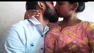 Sucking Indian GF Big Boobs and Blowjob